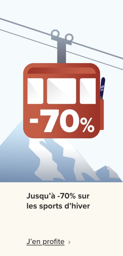 Jusqu’à -70 % sur les articles de sports d’hiver